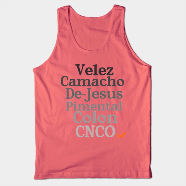 CNCO Members Tank Top by nenedasher